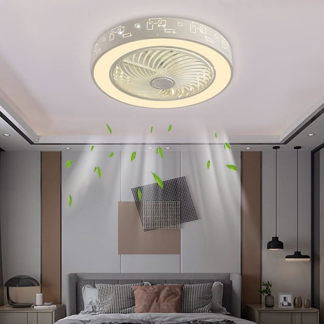 Ganfancp Ventilador de Techo con Mando a Distancia Lámpara Led Regulable Dormitorio Oficina Moderno Rebajas Flash Deals 1X Luz Ventilador;1X Mando a Distancia;1X Manual de Instrucciones;1X Accesorios