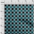 thumbnail image 1 of oneOone Polyester Lycra Dark Teal Green Fabric Gingham Check Craft Projects Decor Fabric Printed By The Yard 56 Inches Wide, 1 of 4