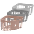 thumbnail image 3 of 3pcs Corner Shower Storage Baskets Sink Organizer Bathroom Shelf Storage Organizer, 3 of 6