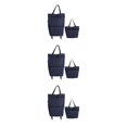 thumbnail image 2 of kurtrusly Sac de Courses Confortable avec Roues Pliable Mickey Fleur Noire 3Ensemble, 2 of 6