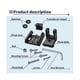 thumbnail image 4 of For 7400931 XNT Transducer Bracket, XHS Model Transducer Mount, Transom Mounting Hardware, 4 of 5