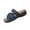 Navy, variant on Bkhluea Women Wedge Slide Sandals Dual Strap Slip On Shoes Comfortable For Casual Home Travel Daily Outdoor Walking