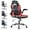 2-red, variant on QRKD Gaming Chair, Backrest and Seat Height Adjustable Swivel Recliner Racing Office Computer Ergonomic Video Game Chair with Footrest and Lumbar Support, Pink/White