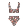 thumbnail image 5 of Daiia Foxes Women's Bikini Set Two Piece Swimsuit High Waisted Bikini Adjustable Straps Bikini Perfect for Beach, Pool, and Summer Vacation-XX-Large, 5 of 9