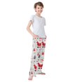 thumbnail image 3 of FORMRS Boys Pajama Pants with Pockets Size 9-10Y Kids Lounge Sleep Bottoms, Gray Christmas Santa, 3 of 8