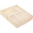 thumbnail image 2 of Simple Houseware Closet Underwear Organizer Drawer Divider 4 Set, Beige, 2 of 4
