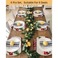 thumbnail image 4 of 15 Inch Round Placemats Set of 4, Red Truck Christmas Non Slip Heat Insulation PP Table Mats, Red Black Plaid Xmas Tree Rustic Washable Place Mats for Kitchen Dining Party Table Decor, 4 of 7