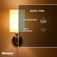thumbnail image 4 of Bulbrite Pack of (4) 5 Watt Dimmable Clear Filament B11 Candelabra (E12) LED Bulb - 500 Lumens, 2700K, and 80 CRI, 4 of 8