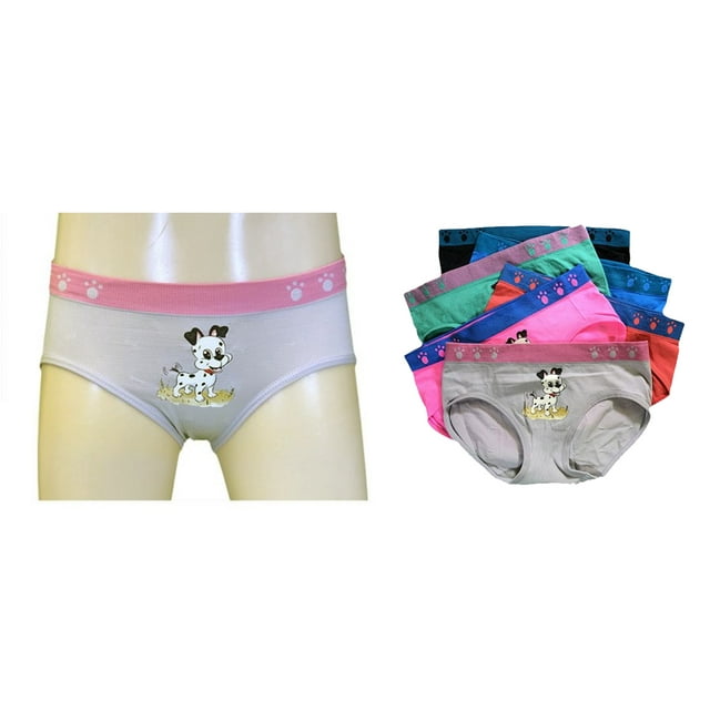 Pack 6 Pantaletas Niña Con Divertidos Diseños Pack con 6 Diferentes Colores Tatys Fashion 3301