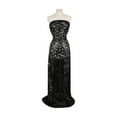 thumbnail image 2 of Zelouf Carrie Sequins Lace Mesh  , Sewing, DIY, Crafts Fabric by the Yard, Black, 1 Yard, 2 of 2