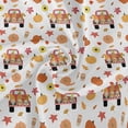 thumbnail image 3 of GZHJMY Cute Gnomes Red Truck Round Tablecloth 60inch Indoor Wrinkle Free, Autumn Pumpkins Circular Lace Table Cover Washable for Kitchen Party BBQ Dining Decor Home Decor, 3 of 7