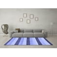 thumbnail image 3 of Ahgly Company Indoor Square Solid Blue Modern Area Rugs, 8' Square, 3 of 4