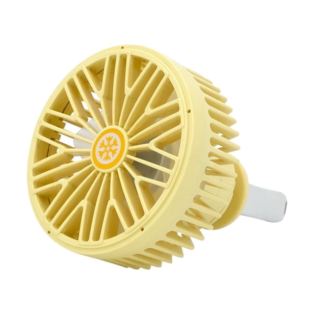 Feltree Vehicle Multifunction Fan with RGB Atmosphere Light Fan Car 360° Freshening Fan USB Car Home Office General Purpose Three-speed Wind Speed Adjustment