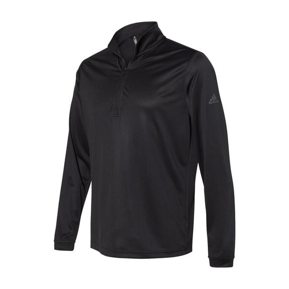 Adidas Mens Lightweight Quarter-Zip Pullover, S, Black
