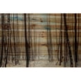 thumbnail image 2 of "Dark Thin Trees" Painting Print on Natural Pine Wood, 2 of 7