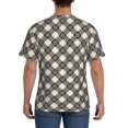 thumbnail image 2 of Rocae Daisy Plaid Black for Men's Moisture-Wicking Crew Tee - T-Shirt for Sports, Outdoor Activities, and Casual WearX-Large, 2 of 9