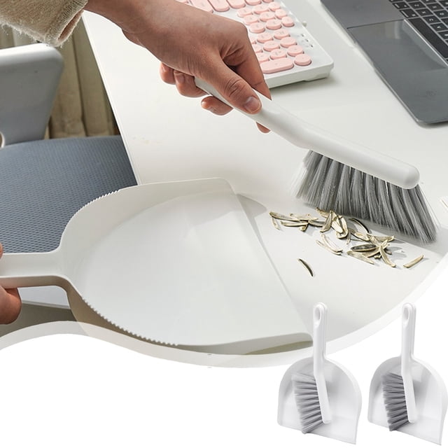 Xihbxyly Mini Recogedor y Cepillo Compactos, Herramienta de Limpieza Portátil, Práctico para Uso Doméstico, Fácil de Guardar, Limpieza Diaria, Tamaño 17,5 X 8,2 X 7,5 Cm