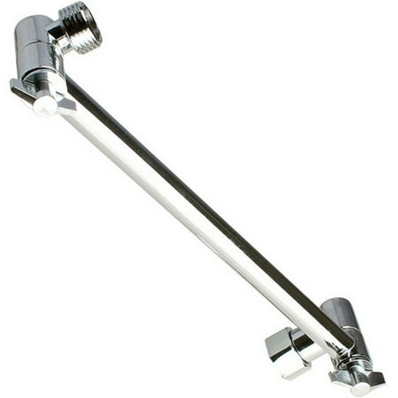 polished extender extension adjustable copper hardware brass arm shower point head water