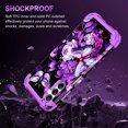 thumbnail image 6 of Casetego for Samsung Galaxy A15 5G Case,Glow in The Dark Three Layer Heavy Duty Shockproof Protection Hard Plastic Bumper+Soft Silicone Protective 6.5 inch Case,Light Butterfly, 6 of 7