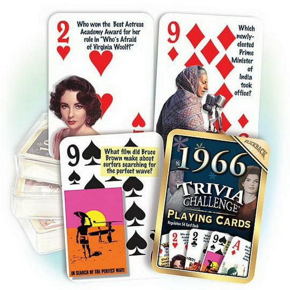 Partypro PC1966 1966 Trivia Playing Cards