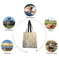thumbnail image 5 of Canvas Tote Bag Design Print Daisy Flowers Tote, 5 of 8