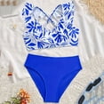 thumbnail image 2 of adviicd Girls Bikini Sets Girls Swimsuit Two Pieces Bikini Set Ruffle Bathing Suits Flounced Tankini Swimwear 3-6Y(Blue,5-6 Years), 2 of 7
