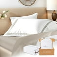 thumbnail image 5 of Lincove Luxury Duvet Cover Set Almeria Collection- 100% Ultra Soft Cotton Sateen - Twin, 5 of 11