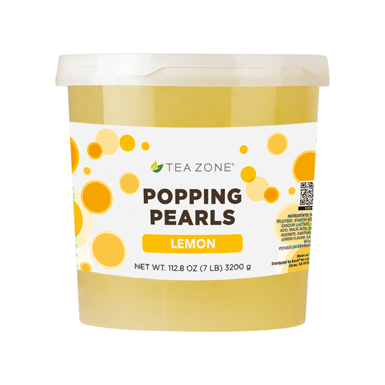 Tea Zone Bubble Fruit Lemon Popping Pearls Boba (7 lbs Tea Zone Bubble Fruit Lemon Popping Pearls Boba (7 lbs