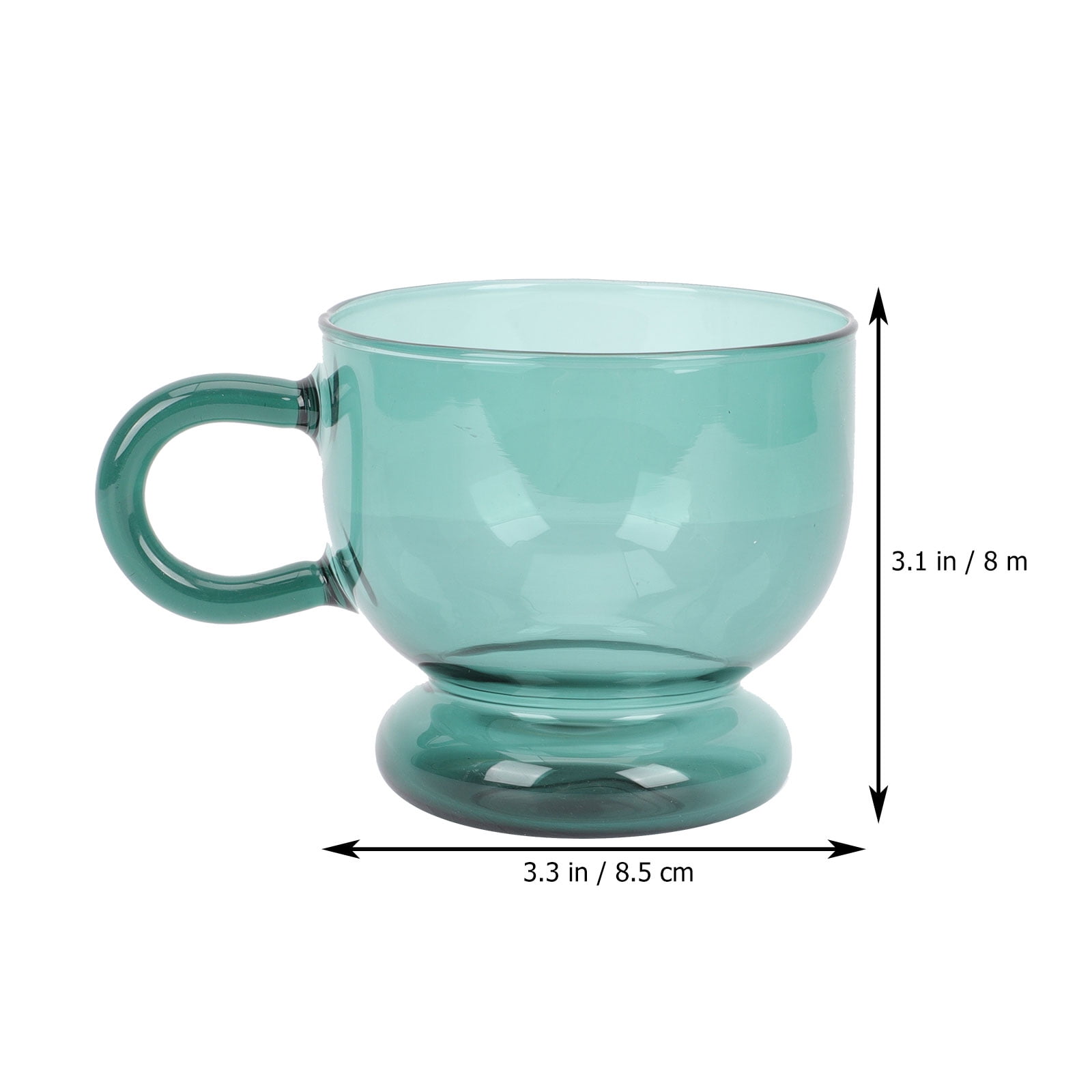 Custom Print Logo Crystal Glass Coffee Mug Cup Cafe Latte Glass