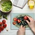 thumbnail image 4 of Zodiac Gemini Cutting Board, Birth Fortune and Prediction Cosmic Themes Circular Design Twins, Decorative Tempered Glass Cutting and Serving Board, Small Size, Sand Brown Black White, by Ambesonne, 4 of 5