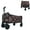 Brown, variant on Expandable Dual-Layer Utility Wagon with 100% Extra Space,Portable Grocery Cart for Camping, Shopping,Sports, Gardening, Fishing,Supports 225lbs,Pink