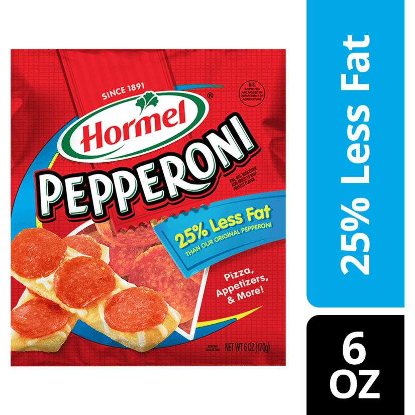 HORMEL Pepperoni 25% Less Fat – 6 oz - Walmart.com - Walmart.com