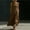 Brown, variant on Women's Linen Loose Fit Long Dress with Pockets Casual Summer