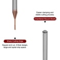 thumbnail image 4 of Cuadrado Nariz Extremo Molino 4mm Vástago 1mm x 8mm AlTiSin Recubierto Sólido Carburo 4 Flautas Extra Larga Fresado para Inoxidable Acero Aleación Endurecido Acero, 4 of 6
