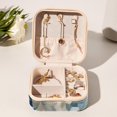 thumbnail image 6 of Wolf Travel Portable Square Decorative Box with Necklace Holder and Jewelry Organizer - Ideal for Rings, Earrings, Necklaces, Bracelets - Suitable for Girls and Women, 6 of 6