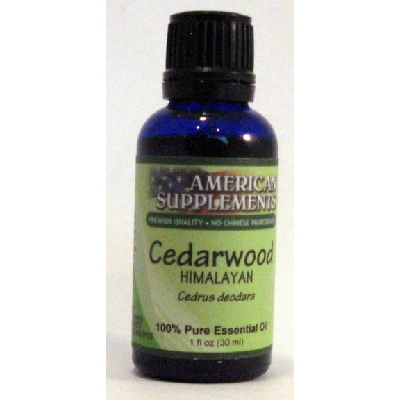 Cedarwood (Himalayan) Essential Oil American Supplements 1 oz Oil