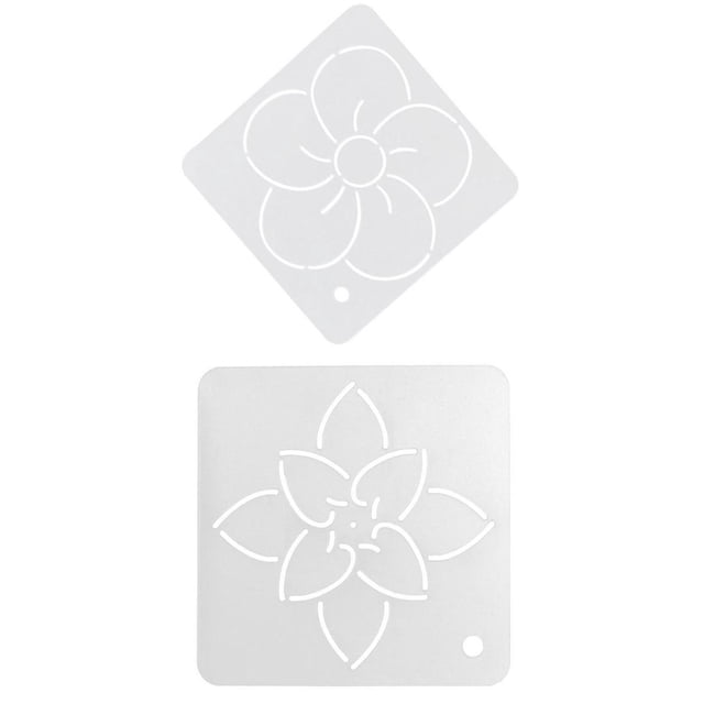 Plantilla de Acrílico Sunnimix 2pcs Flores Acolchar Patchwork