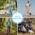 thumbnail image 6 of Jumpress Hands Free Dog Leash 4.7-6.5FT, Reflective Shock Absorbing Bungee Dog Leash & Car Seat Belt, Durable for Medium Large Dogs Walking Running (Gray), 6 of 7