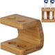 thumbnail image 3 of Estante de madera para cepillos de dientes, soporte para cepillos de dientes, soporte para cabezales de cepillos de dientes eléctricos, soporte de madera para baño A, 3 of 6