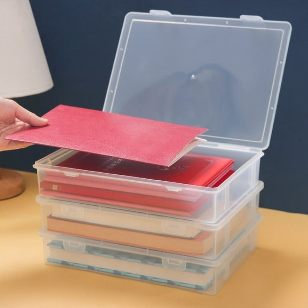 Document Storage Box A4 Organizer, Sturdy Plastic File Bag, Modern Minimalist Design, Sesolution Important Paperkeeping, Office Desk Storage, Home Office Supplies, Wide Opening Access,