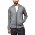thumbnail image 3 of X RAY JEANS Mens Full-Zip Sweater Jacket, Heather Grey, 6XL, 3 of 8