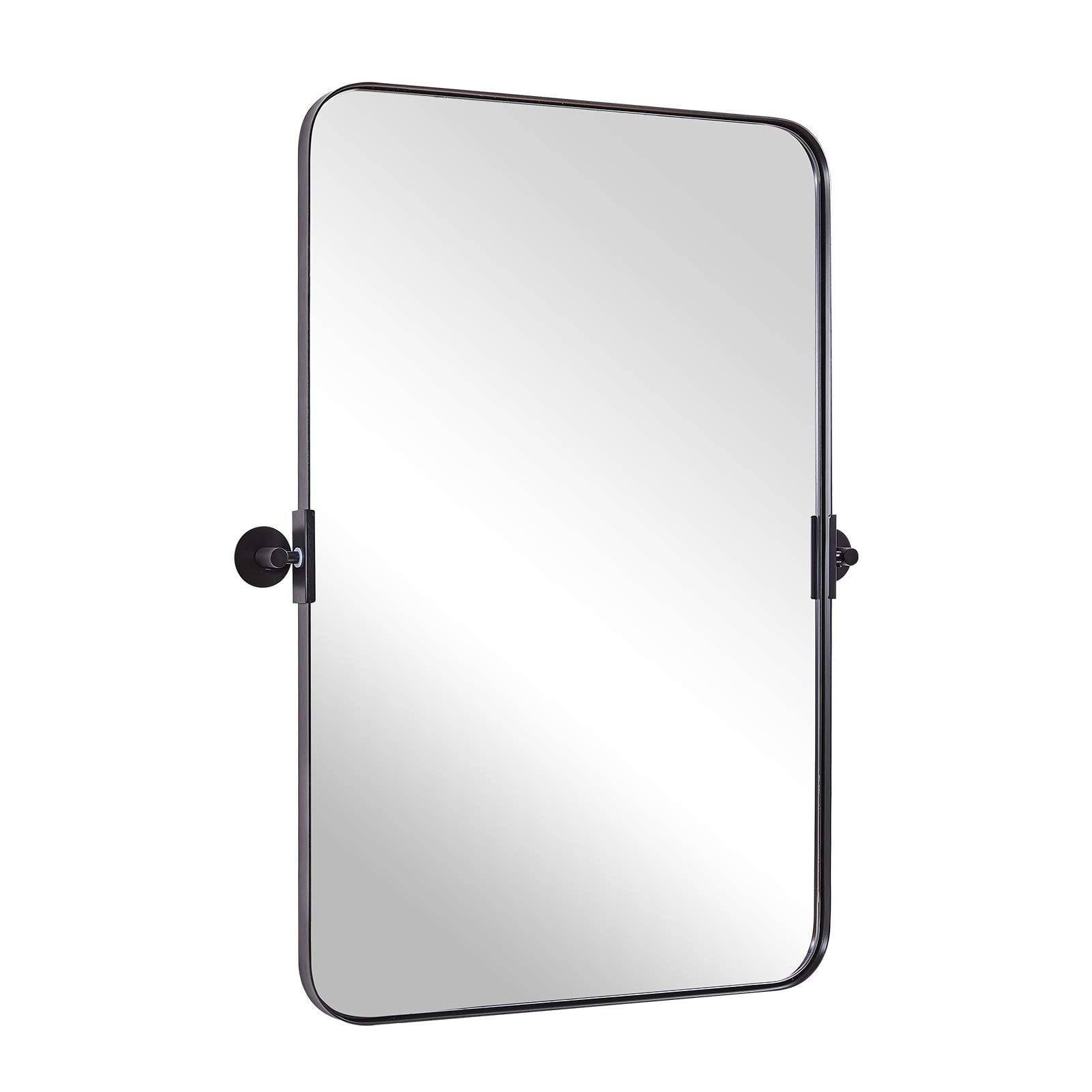 Moon Mirror 24 X36 Matte Black Pivot, High Quality Mirrors Are Made By Using