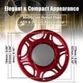 thumbnail image 4 of 2 Piezas 6.89" Coche Metal Audio Altavoz Rejilla Cubierta Malla Rojo, 4 of 6