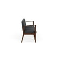 thumbnail image 2 of Amherst Wood Reception Waiting Room 4-Seat Chair / Walnut Wood / Dark Gray, 2 of 5