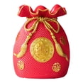thumbnail image 4 of Jarrón de flores novedoso, bolsa de la suerte, alcancía de la suerte, soporte para ramo floral L rojo, 4 of 8