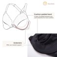 thumbnail image 3 of CHOK Women‘s Front Closure Full Coverage Lace Underwire Racerback Bra, 3 of 7