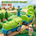 thumbnail image 5 of Train Set for Kids, Train Toys for Toddlers 2 3 4 5+ Years Old, Dinosaur Toy Trains, Great Gift for Boys Girls - Compatible with Other Brands Train Tracks, 5 of 10