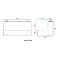 thumbnail image 6 of UWS/United Welding Services TT-85-L-T/P UWSTT-85-L-T/P 85 GAL. L SHAPE TRANSFER LIQUID TANK (W/SBS) Fits select: 1997-2020 FORD F150, 1999-2023 CHEVROLET SILVERADO, 6 of 6
