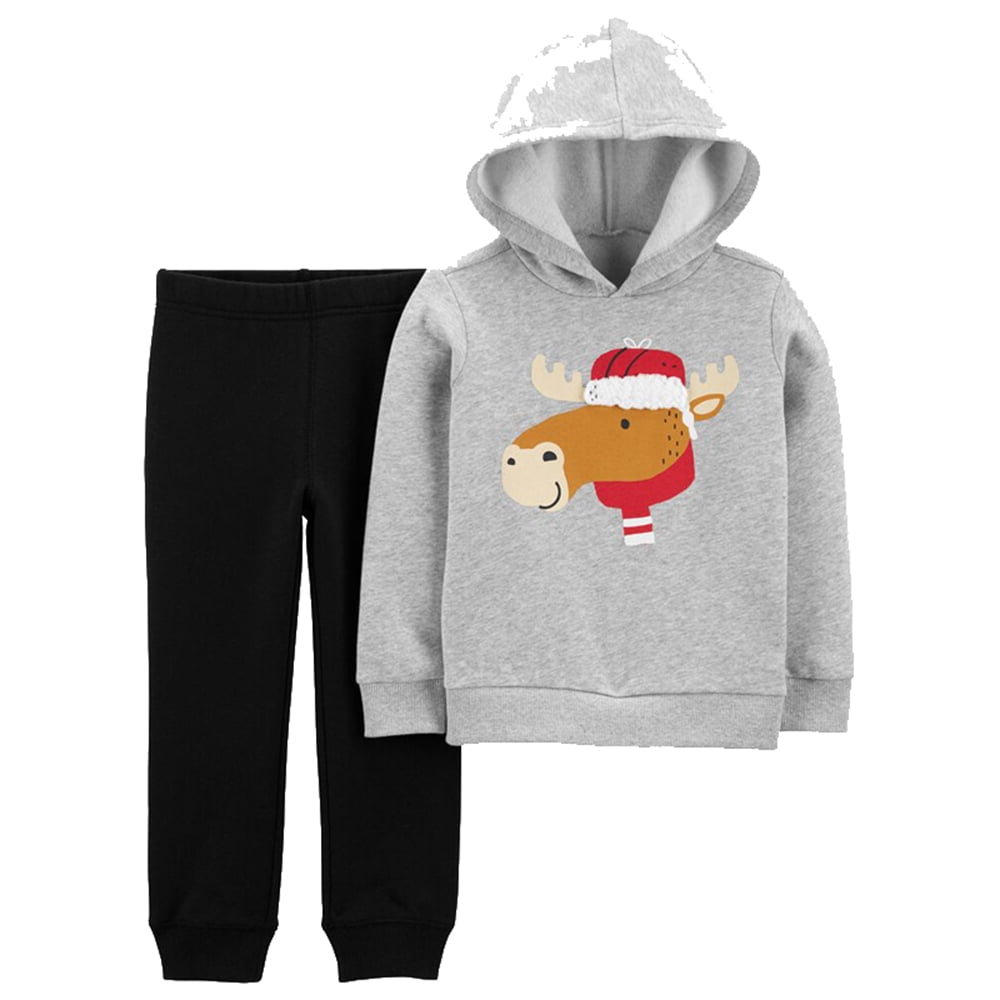 Just One You Baby Boys NB Reindeer Fleece Hooded Romper Carter's Infant New Just One You Baby Boys NB Reindeer Fleece Hooded Romper Carter's Infant New