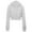Light Gray, variant on Women's Solid Long Sleeve Zip-Up Crop Hoodie Jacket – Lightweight Casual Hooded Sweatshirt for Teen Girls